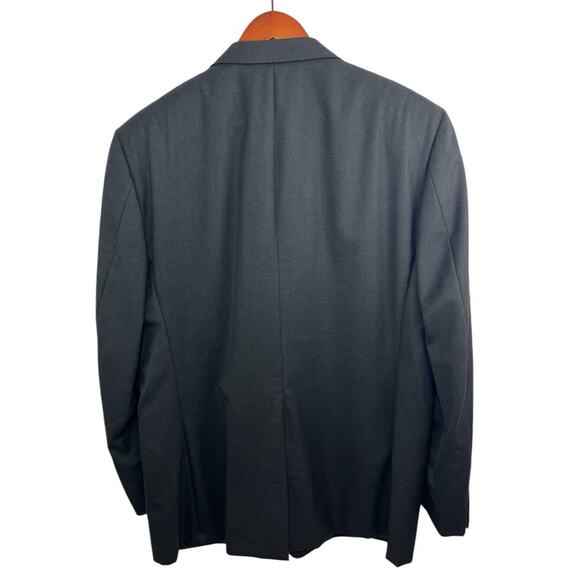 Hickey Freeman Blazer 46R Dark Gray Wool Men’s Loro Piana Italy Old Money - Picture 4 of 11